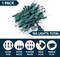 100-Count Warm White Clear Christmas String Lights – 19.4 ft Mini Fairy Lights on Green Wire, UL-Certified Indoor/Outdoor Lighting for Bedroom, Patio, Tree, Wedding, Party & Holiday Décor (Warm White)